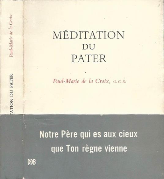 Méditation du Pater - copertina