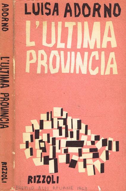 L' ultima provincia - Luisa Adorno - copertina