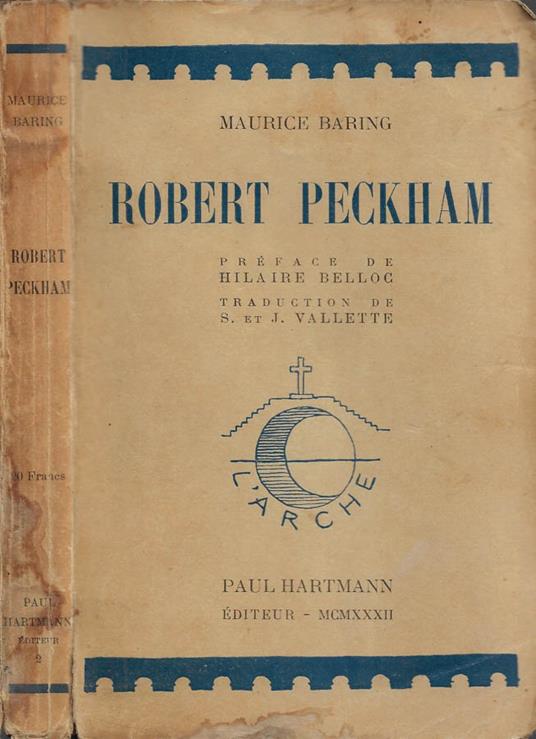 Robert Peckham - Maurice Baring - copertina