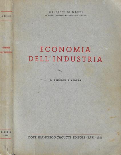 Economia dell'industria - Giuseppe Di Nardi - copertina