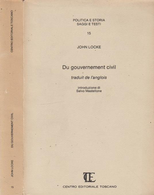Du gouvernement civil - John Locke - copertina