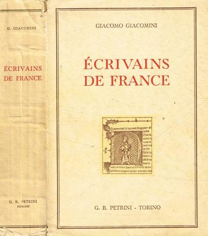 Ecrivains de France - copertina