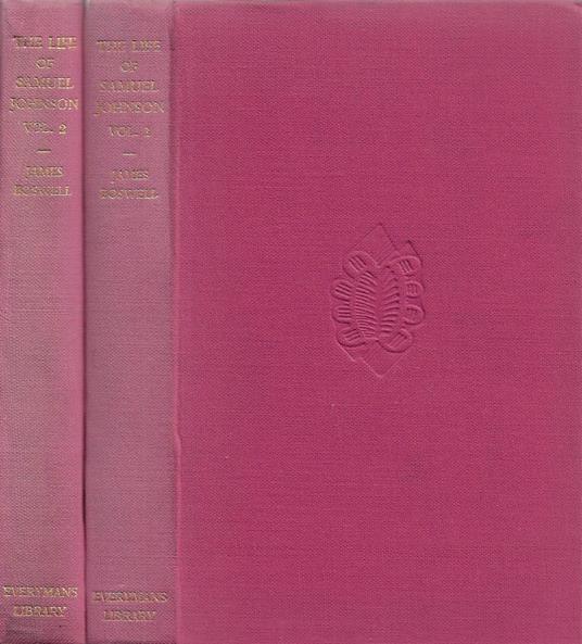The Life of Samuel Johnson. Vol. I, Vol. II - James Boswell - copertina
