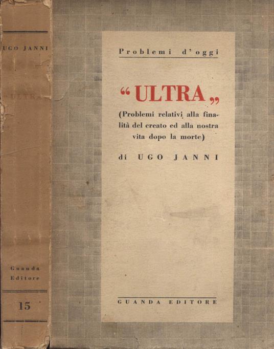 Ultra - Ugo Janni - copertina