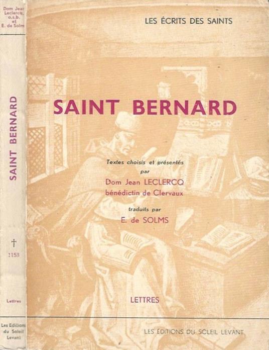 Saint Bernard - Jean Leclercq - copertina
