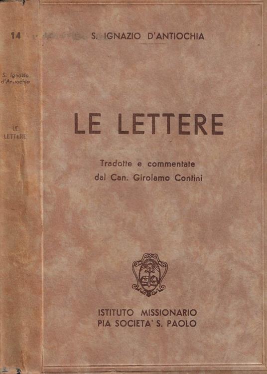 Le lettere - copertina