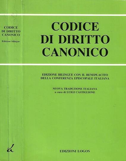 Codice Di Diritto Canonico - Luigi Castiglione - copertina