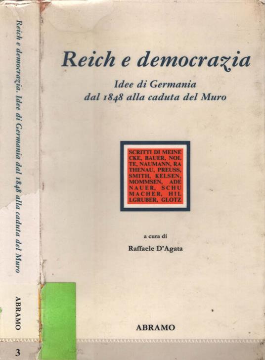 Reich e democrazia - Raffaele D'Agata - copertina