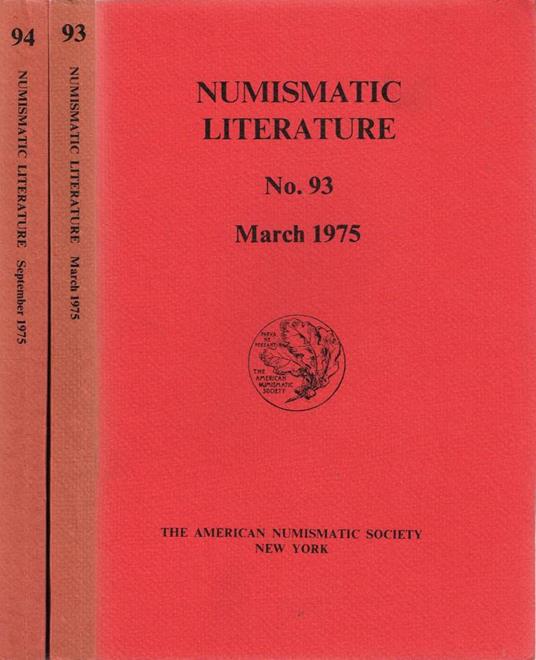 Numismatic Literature - copertina