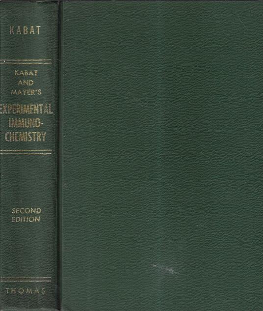 Kabat and Mayer's experimental immunochemistry - copertina