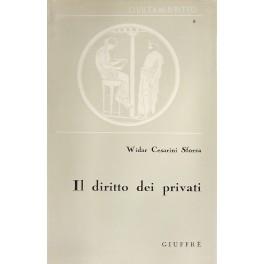 Il diritto dei privati. Presentazione di Salvatore Romano - Widar Cesarini Sforza - copertina