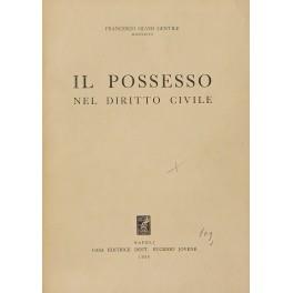 Il possesso nel diritto civile - copertina