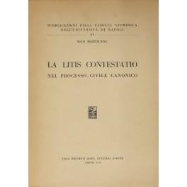 litis contestatio nel processo civile canonico - Elio Mazzacane - copertina