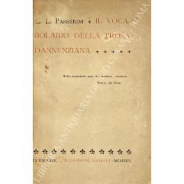 Il vocabolario della prosa dannunziana - Giuseppe L. Passerini - copertina