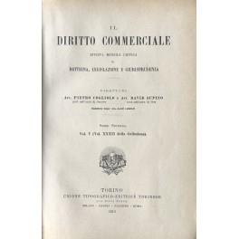 Il Diritto Commerciale. Rivista mensile critica di Dottrina, Legislazione e  Giurisprudenza. Diretta da: P. Cogliolo e