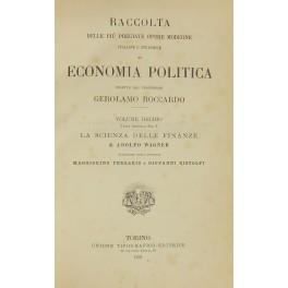 scienza delle finanze. Traduzione degli avvocati Maggiorino Ferraris e Giovanni Bistolfi - copertina