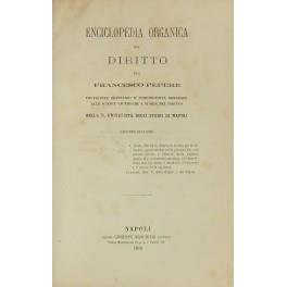 Enciclopedia organica del diritto - Francesco Pepe - copertina