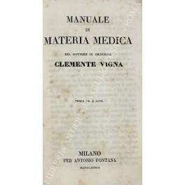 Manuale di materia medica - copertina