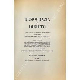 Democrazia e diritto. Anno V - copertina