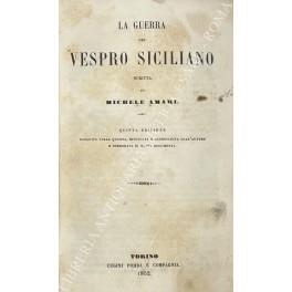 guerra del vespro siciliano - Michele Amari - copertina