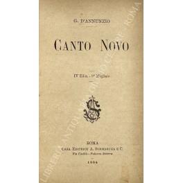 Canto novo - Gabriele D'Annunzio - copertina