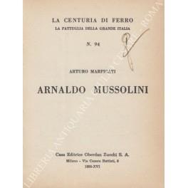 Arnaldo Mussolini - Arturo Marpicati - copertina