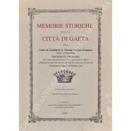 Memorie storiche della città di Gaeta pel Conte di Castelmola D. Onorato Gaetani d'Aragona - Onorato Gaetani D'Aragona - copertina