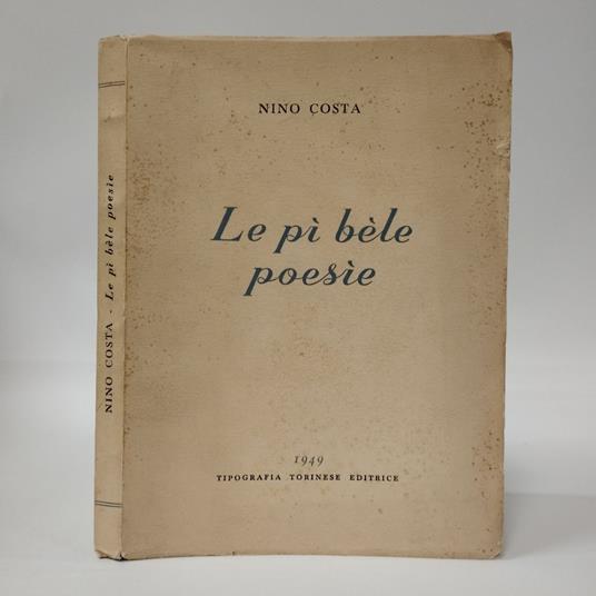 Le pì bèle poesie - Nino Costa - copertina