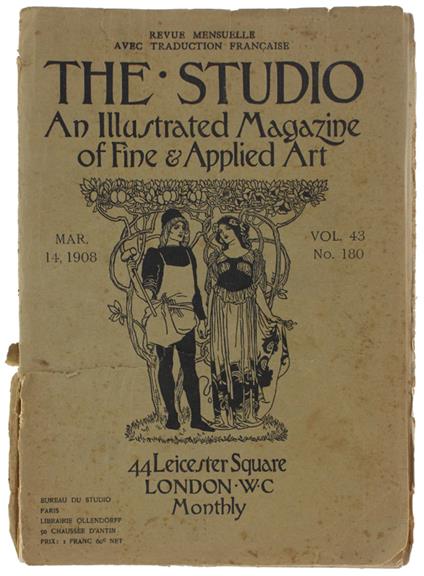 The Studio. An Illustrated Magazine Of Fine Art & Applied Art. Vol. 43 N° 180 - copertina