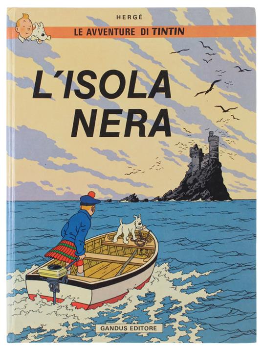 L' Isola Nera - Hergé - copertina