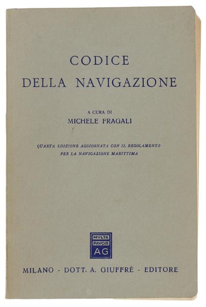 Codice Della Navigazione - Michele Fragali - copertina