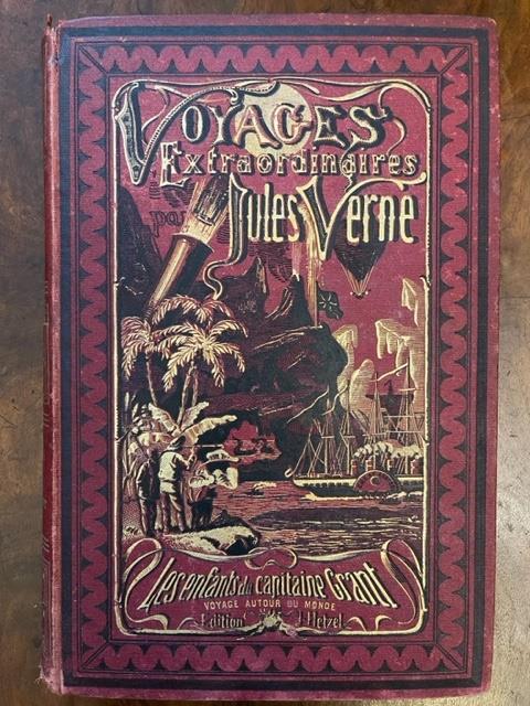 Les enfants du Capitaine Grant. Voyage autour du monde par Jules Verne. Illustrés de 172 vignettes par Riou, gravées par Pannemaker - Les voyages extraordinaires - Jules Verne - copertina