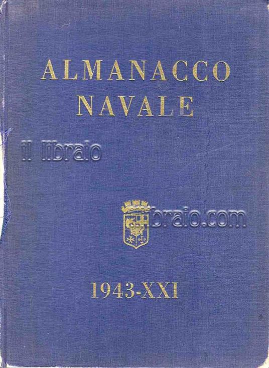 Almanacco navale 1943 - XXI - copertina