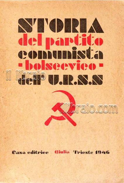 Storia del partito comunista bolscevico dell'U.R.S.S - copertina