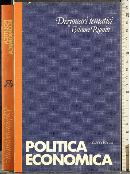 Politica Economica - Luciano Barca - copertina