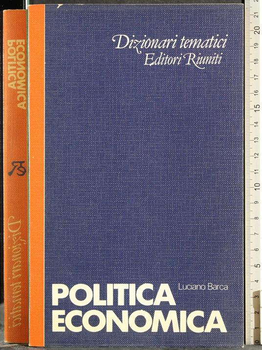 Politica Economica - Luciano Barca - copertina