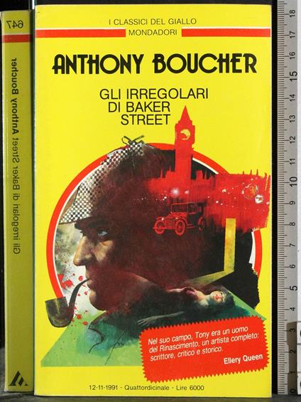 Gli irregolari di Baker Street - Anthony Boucher - copertina