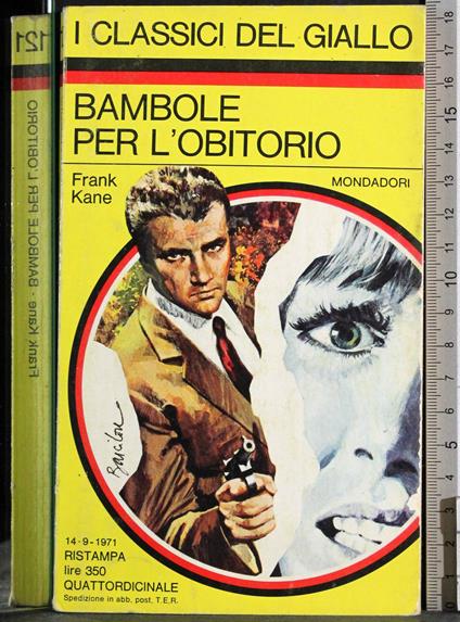 Bambole per l'obitorio - Frank Kane - copertina