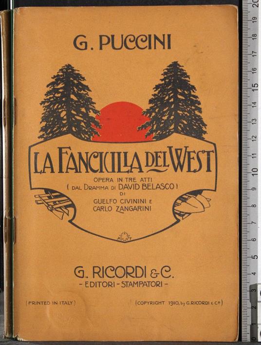 La fanciulla del West - Puccini - copertina
