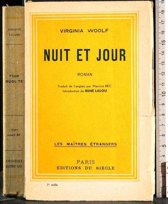 Nuit et jour - Virginia Woolf - copertina