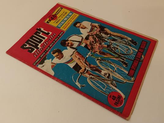 Rivista Lo Sport Illustrato Anno 44 N.34 1955 Mondiali Ciclismo - copertina