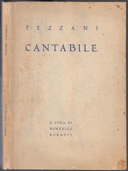 Cantabile - Renzo Pezzani - copertina