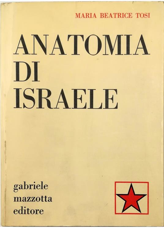 Anatomia di Israele - Maria Beatrice Toro - copertina