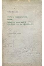 Invito ai Castelli Romani ovvero Diamo una breve tregua con dolce vino all'affannosa vita