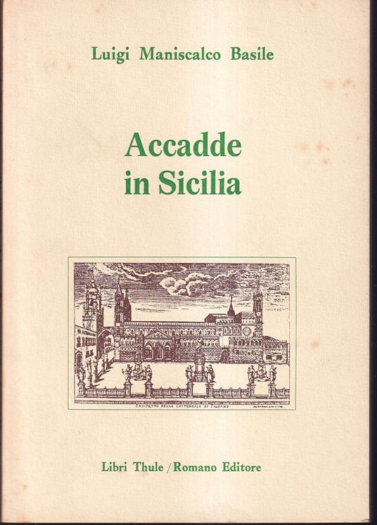 Accadde in Sicilia - Luigi Maniscalco Basile - copertina