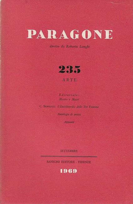 Paragone 235 - copertina