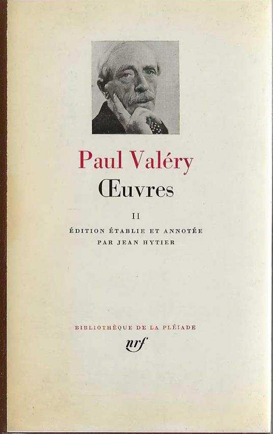 Oeuvres II - Paul Valéry - copertina