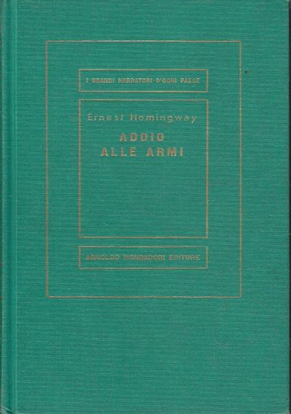 Addio Alle Armi - Ernest Hemingway - copertina