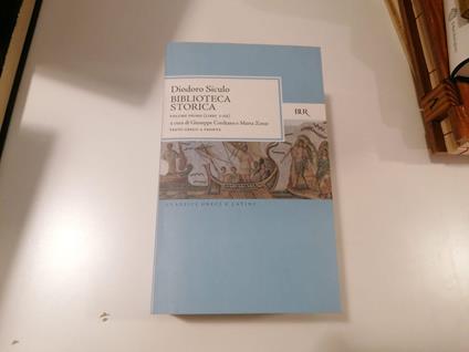 Biblioteca Storica volume primo I-III - Diodoro Siculo - copertina