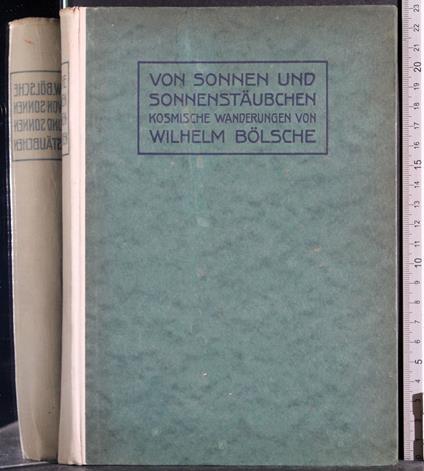 Von Sonnen und Sonnenstaubchen - Wilhelm Bolsche - copertina